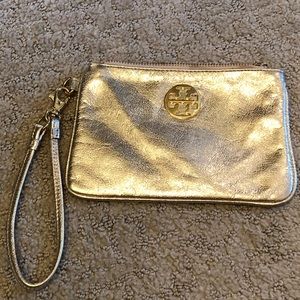 Tory Burch Gold Wristlet